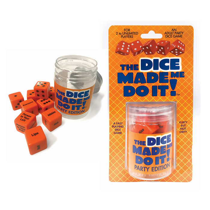 The Dice Made Me Do It! Party Edition Dice Game