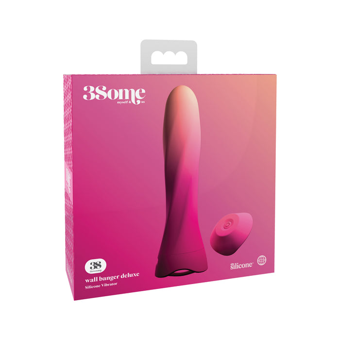 Pipedream 3Some Wall Banger Deluxe Rechargeable Remote-Controlled Silicone Vibrator With Suction Cup Red