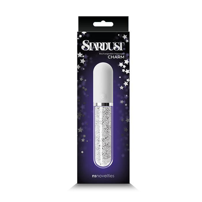 Stardust Charm Rechargeable Massager White