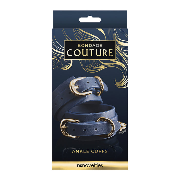 Bondage Couture Ankle Cuffs Blue