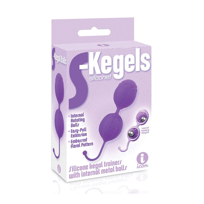 The 9's S-Kegel Silicone Kegel Balls Purple