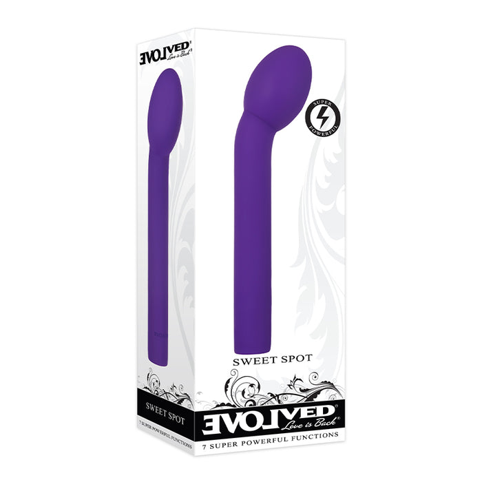 Evolved Sweet Spot Rechargeable Silicone G-Spot Vibrator Purple