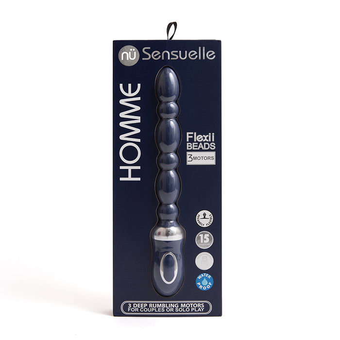 Sensuelle Homme Flexii Beads Rechargeable Navy Blue