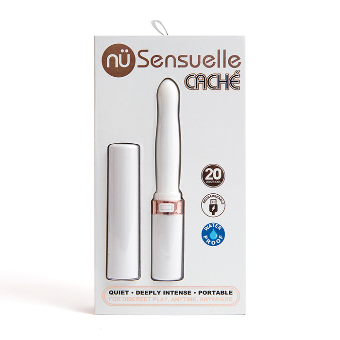 Sensuelle Cache 20-Function Vibe Rechargeable White/White