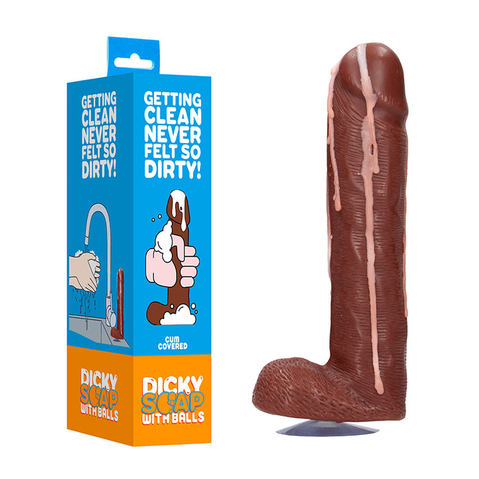 Shots S-Line Cum-Covered Dicky Soap With Balls Brown