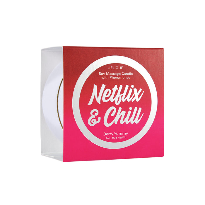 Jelique Netflix & Chill Massage Candle Netflix & Chill Berry Yummy 4 oz/113 g