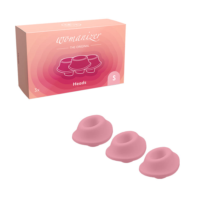 Womanizer 3-Pack Type A Replacement Stimulation Heads (For Premium, Classic, Liberty & Starlet 2) Rose S