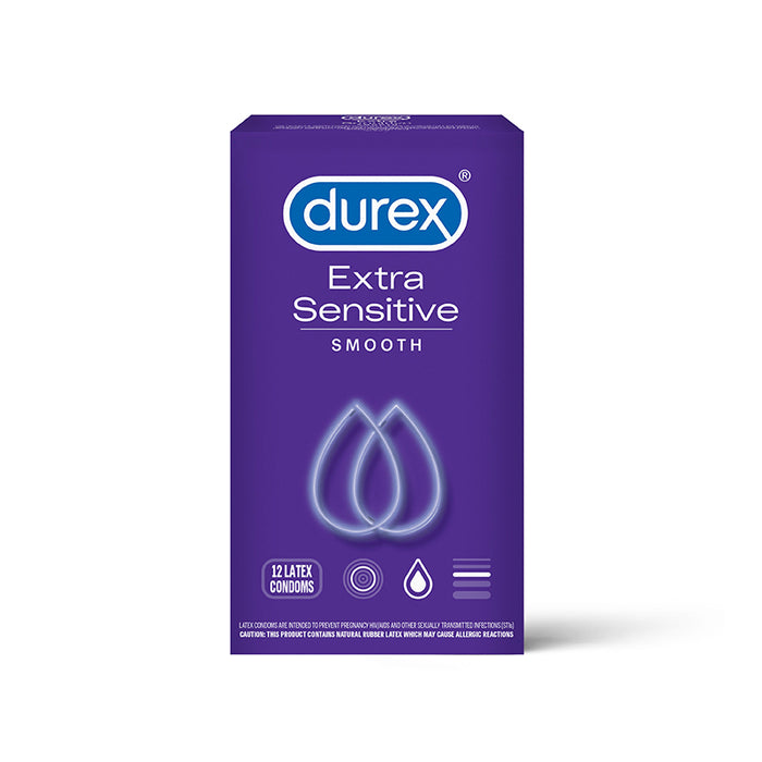 Durex Extra Sensitive Lubricated Condom Smooth 12-Pack