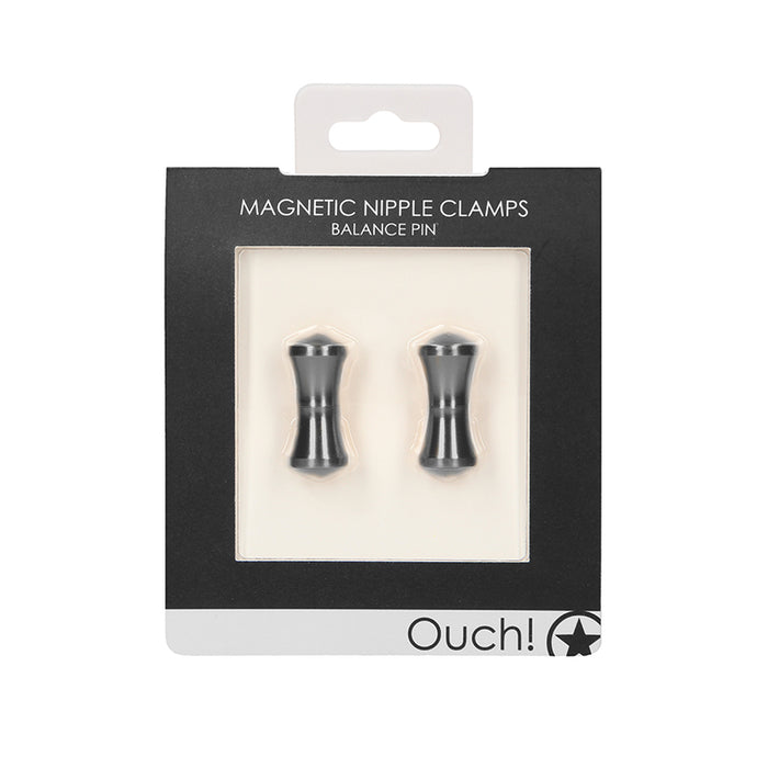 Ouch! Balance Pin Magnetic Nipple Clamps Grey