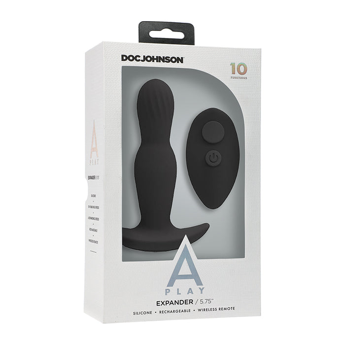 A-Play EXPANDER Rechargeable Silicone Anal Plug with Remote Black