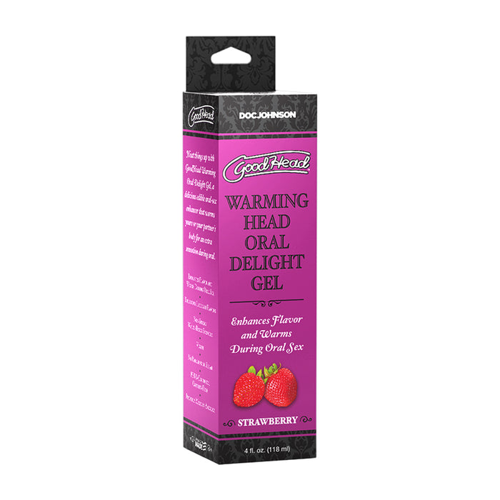 GoodHead Warming Head Oral Delight Gel Strawberry 4 oz.