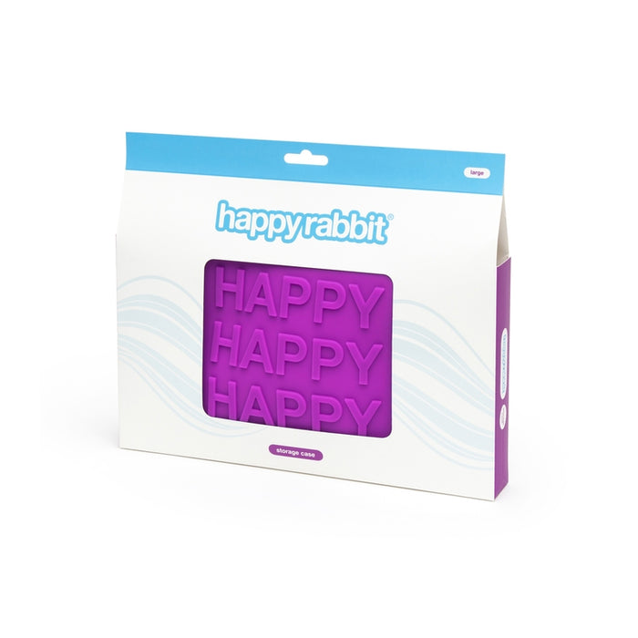 Happy Rabbit 'Happy' Lockable Silicone Storage Bag Purple Large