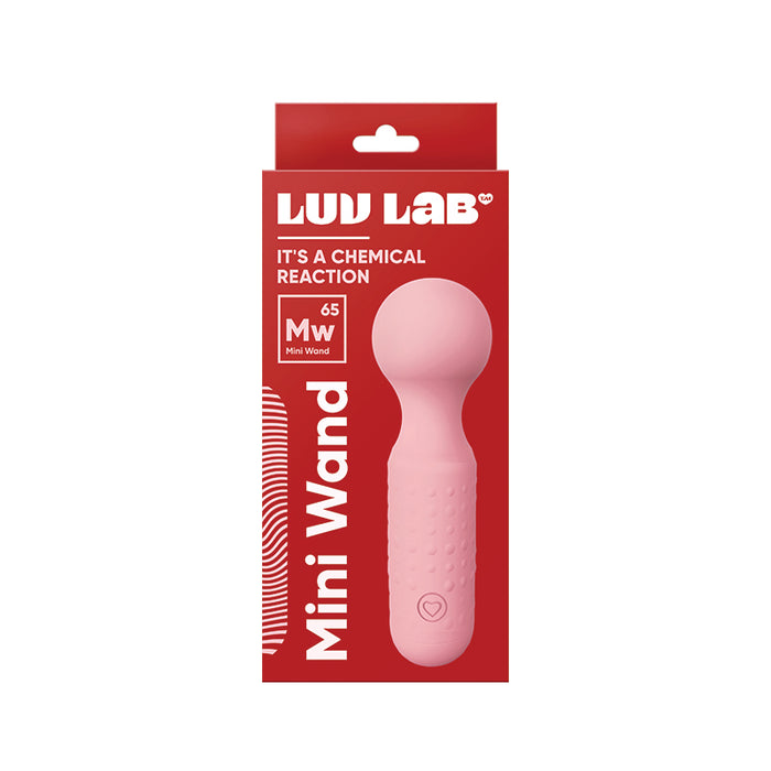 Luv Inc Mw65 Mini Wand Rechargeable Flexible Silicone Vibrator Light Pink