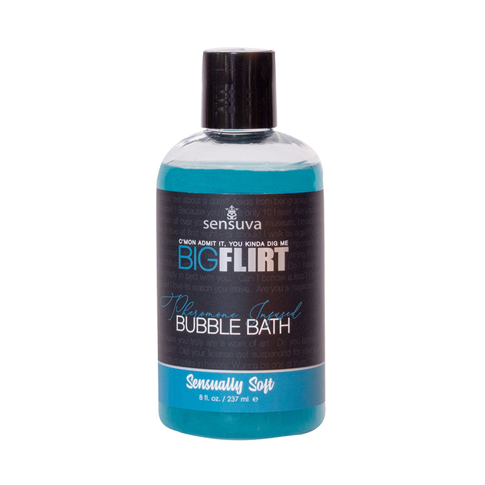 Sensuva Big Flirt Pheromone-Infused Bubble Bath Sensually Soft 8 oz.