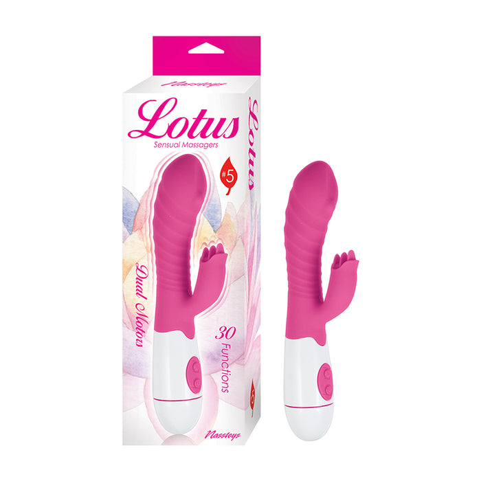 Lotus Sensual Massagers #5 Dual Stimulator Silicone Pink
