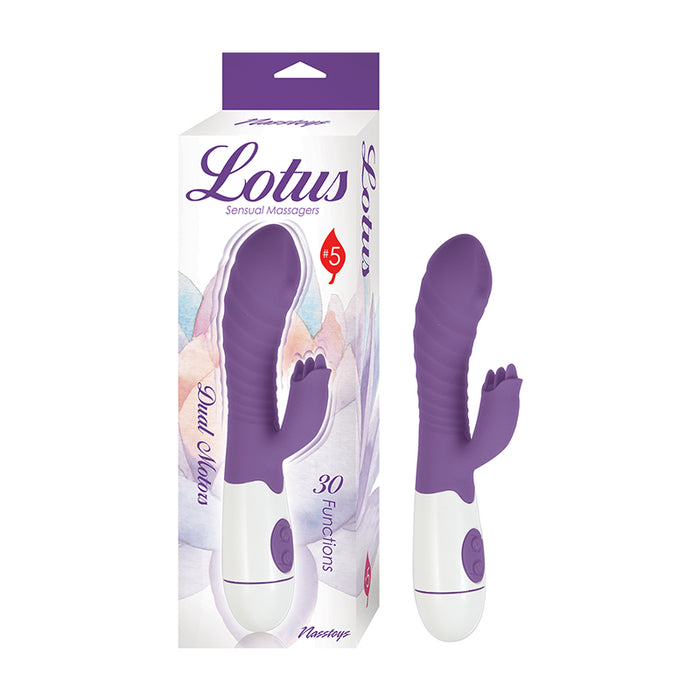 Lotus Sensual Massagers #5 Dual Stimulator Silicone Purple