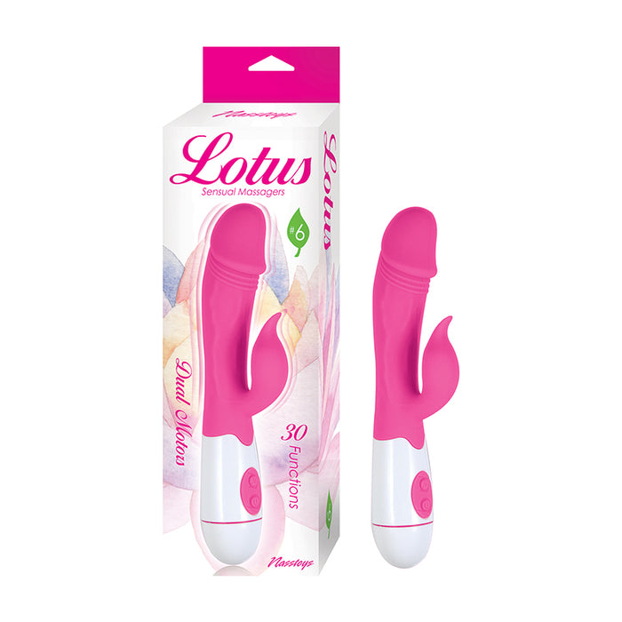 Lotus Sensual Massagers #6 Dual Stimulator Silicone Pink