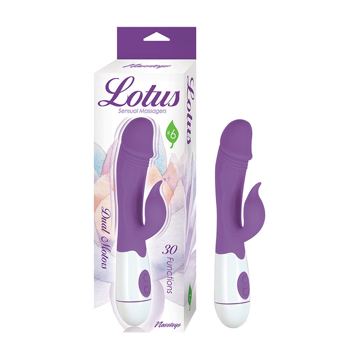Lotus Sensual Massagers #6 Dual Stimulator Silicone Purple
