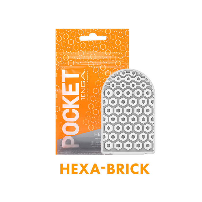 Tenga Pocket Masturbator Sleeve Hexa Brick