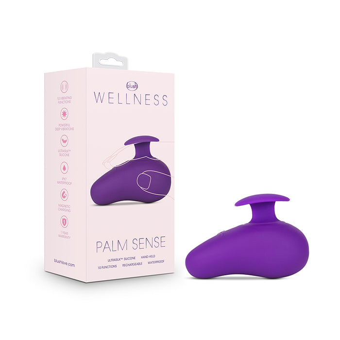 Blush Wellness Palm Sense Rechargeable Silicone Vibrator Purple
