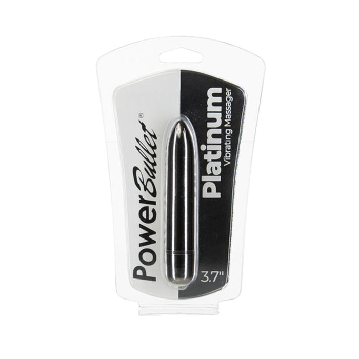 Powerbullet Platinum 3.7 in. Bullet Vibrator Silver