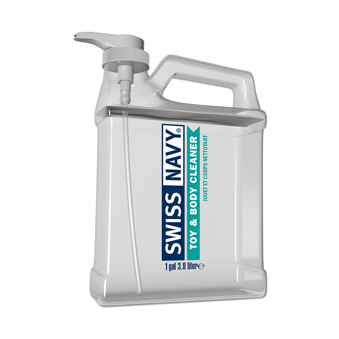 Swiss Navy Toy & Body Cleaner with Pump 1 Gallon / 128 oz.