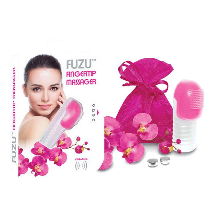Fuzu Vibrating Fingertip Massager Neon Pink