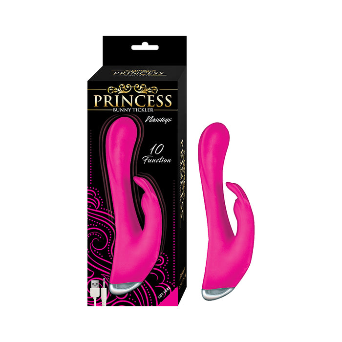 Princess Bunny Tickler Dual Stimulator Silicone Pink
