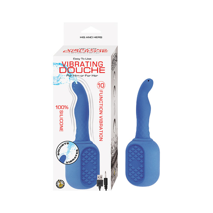 Nasstoys Vibrating Douche Rechargeable Silicone Blue