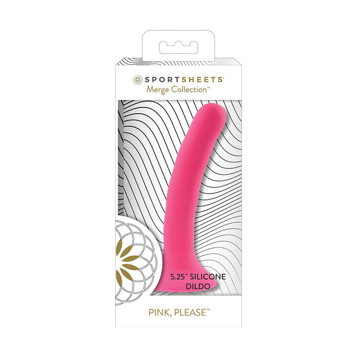 Sportsheets Merge Collection Please 5 in. Silicone Dildo Pink