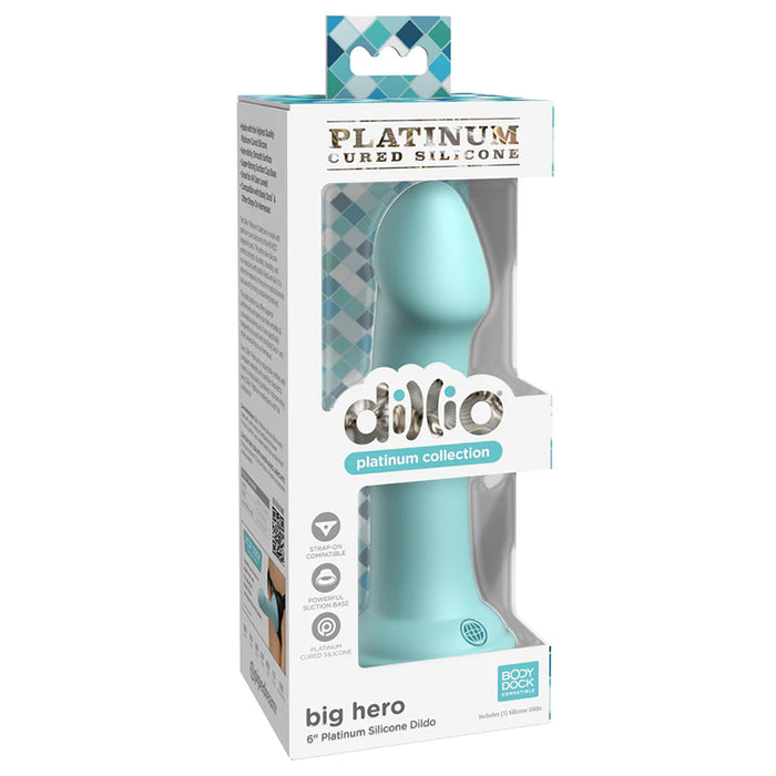 Dillio Platinum Collection Big Hero 6 in. Silicone Dildo Teal