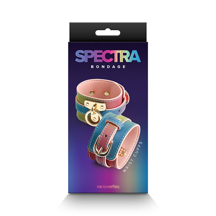 Spectra Bondage Wrist Cuffs Rainbow