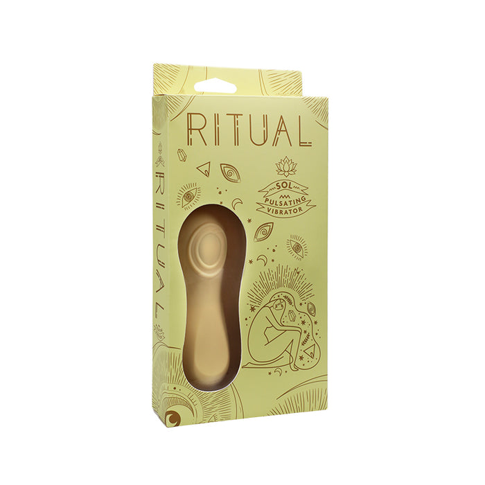 RITUAL Sol Rechargeable Silicone Pulsating Vibrator Yellow