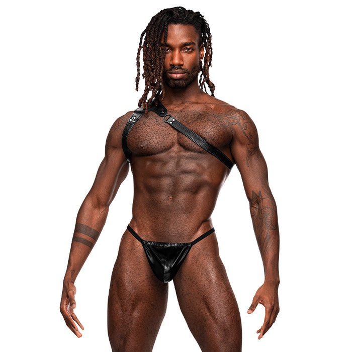 Male Power Leather Men's Zodiac Black O/S