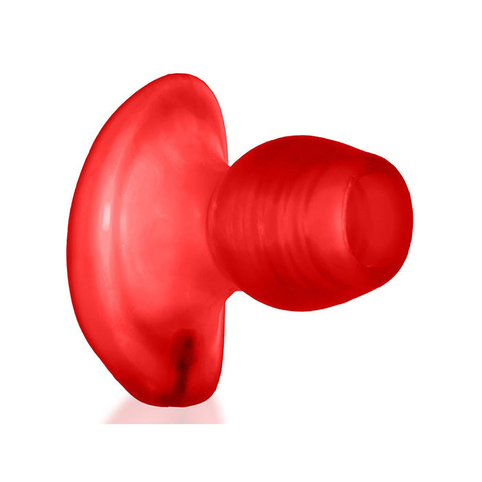 Oxballs Glowhole-2 Hollow Buttplug With LED Insert Large Red Morph