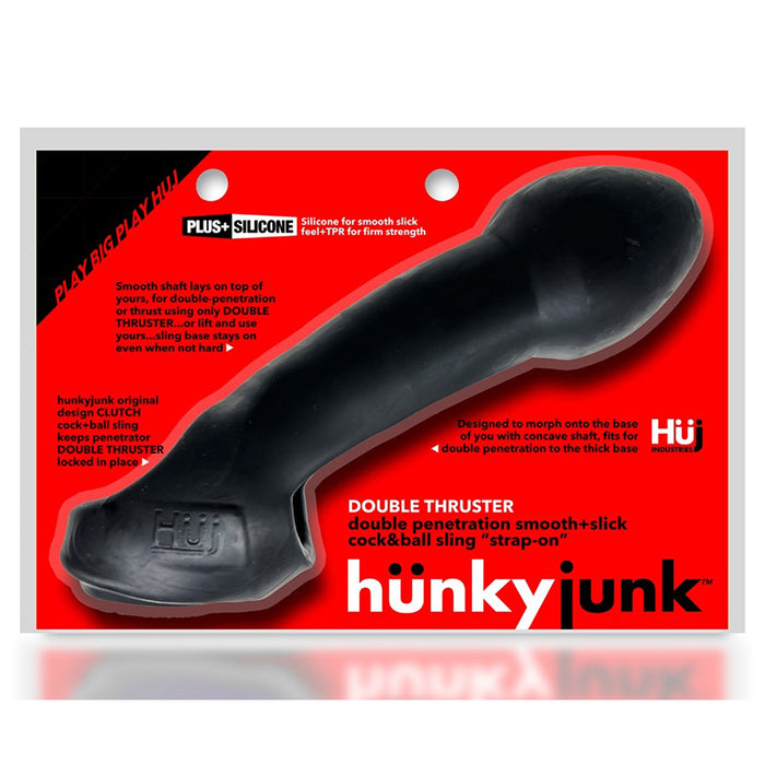 Hunkyjunk Double Thruster Double Penetrator Sling Tar Ice