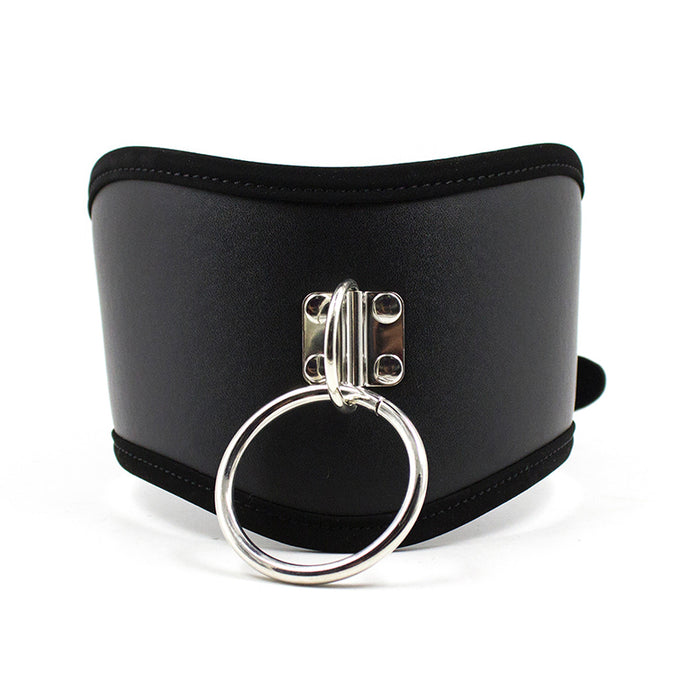 Ple'sur PVC Adjustable Posture Collar With O-Ring Black Bag Packaging