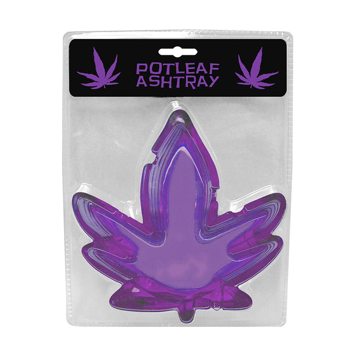 Pot Leaf Ashtray Purple