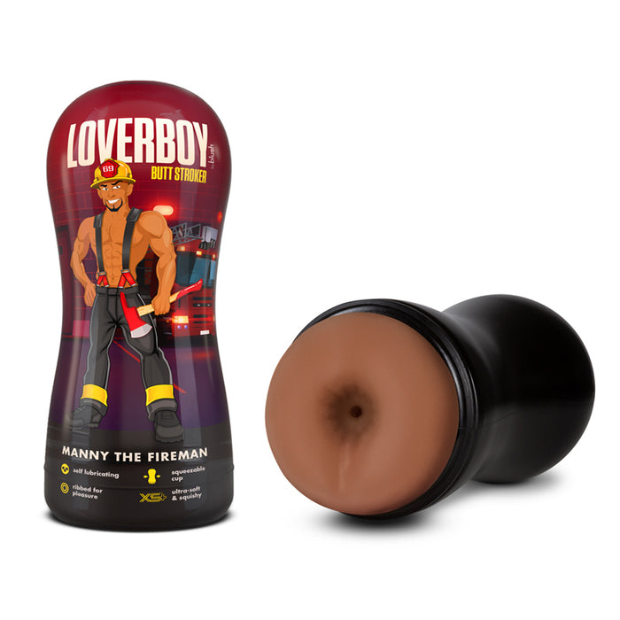 Loverboy Manny the Fireman Self-Lubricating Anal Stroker Tan