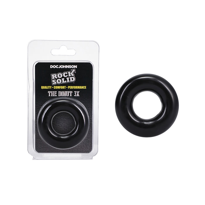 Rock Solid The Donut 3X Cock Ring Black