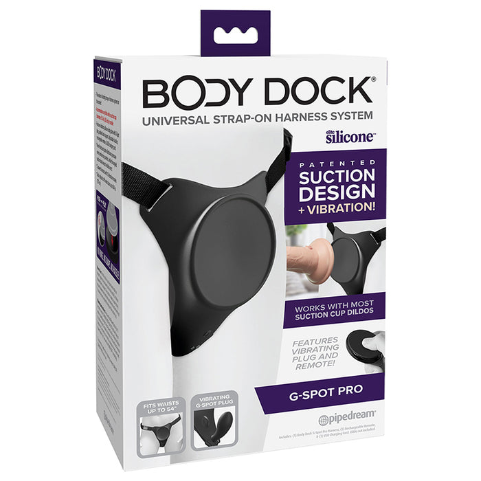 Body Dock G-Spot Pro Vibrating Silicone Strap-On Harness