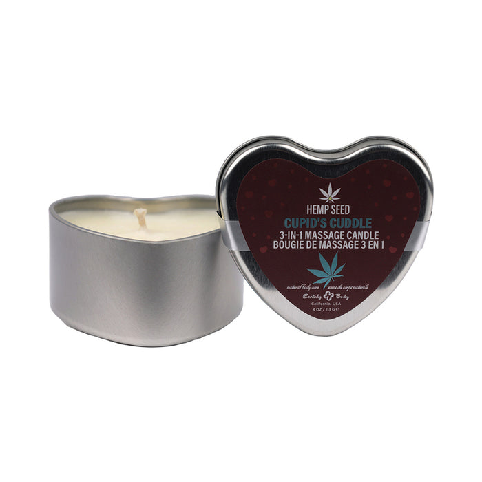 Earthly Body Hemp Seed 3-in-1 Valentines Day Candle Cupid's Cuddle 4 oz.