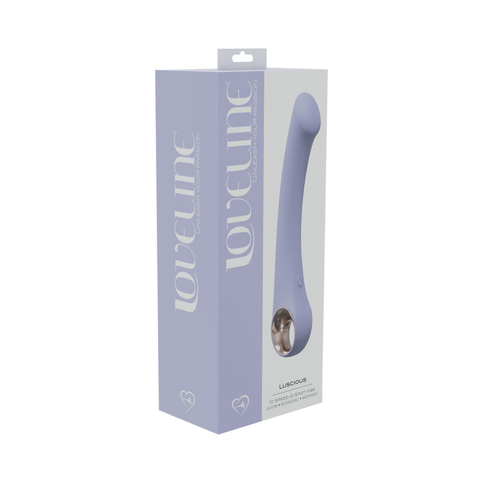 LoveLine Luscious 10 Speed G-Spot Vibe Silicone Rechargeable Waterproof Lavender