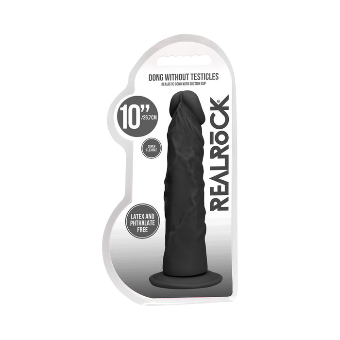 RealRock Skin 10 in. Dildo Black