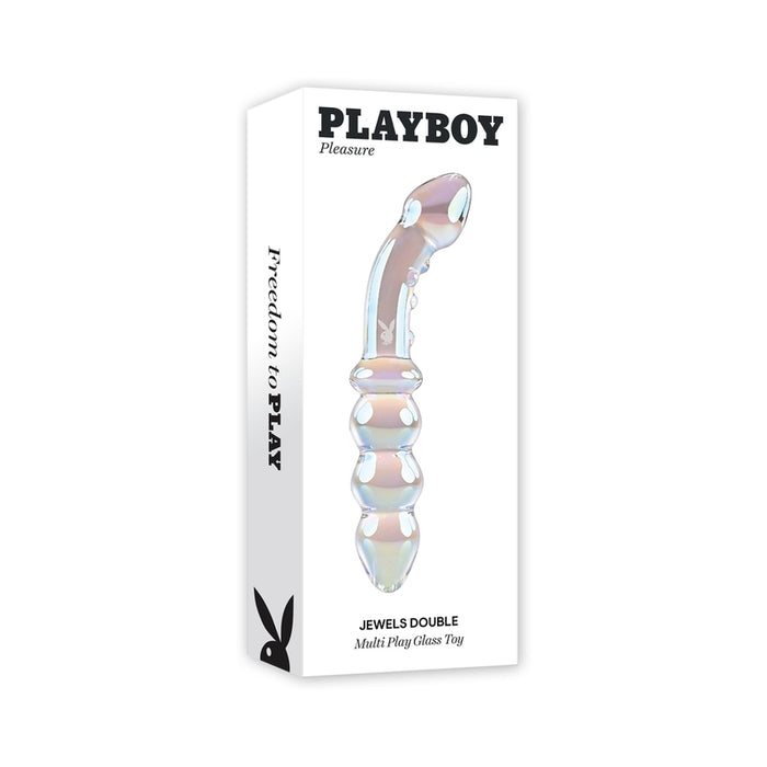 Playboy Jewels Double Glass Dildo