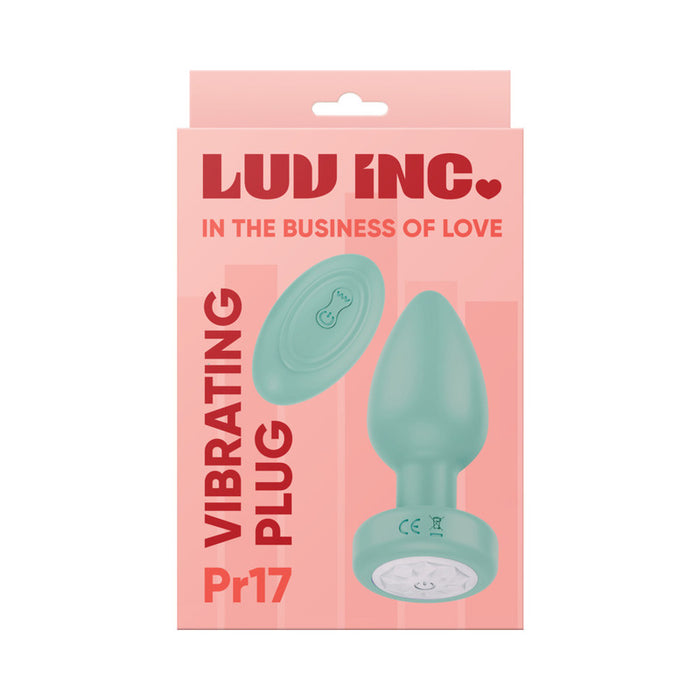 Luv Inc Pr17: Vibrating Plug with Remote Green