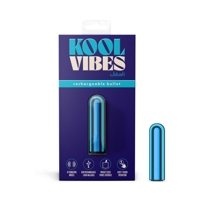 Kool Vibes Rechargeable Mini Bullet Blueberry